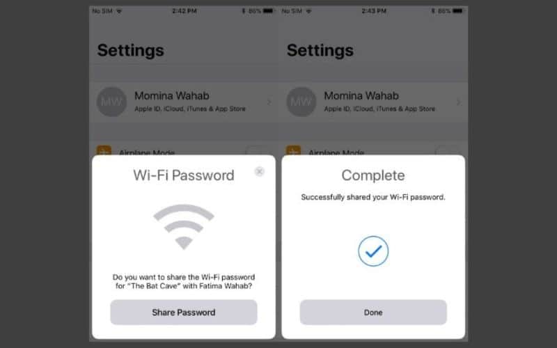 Những lưu ý khi chia sẻ WiFi